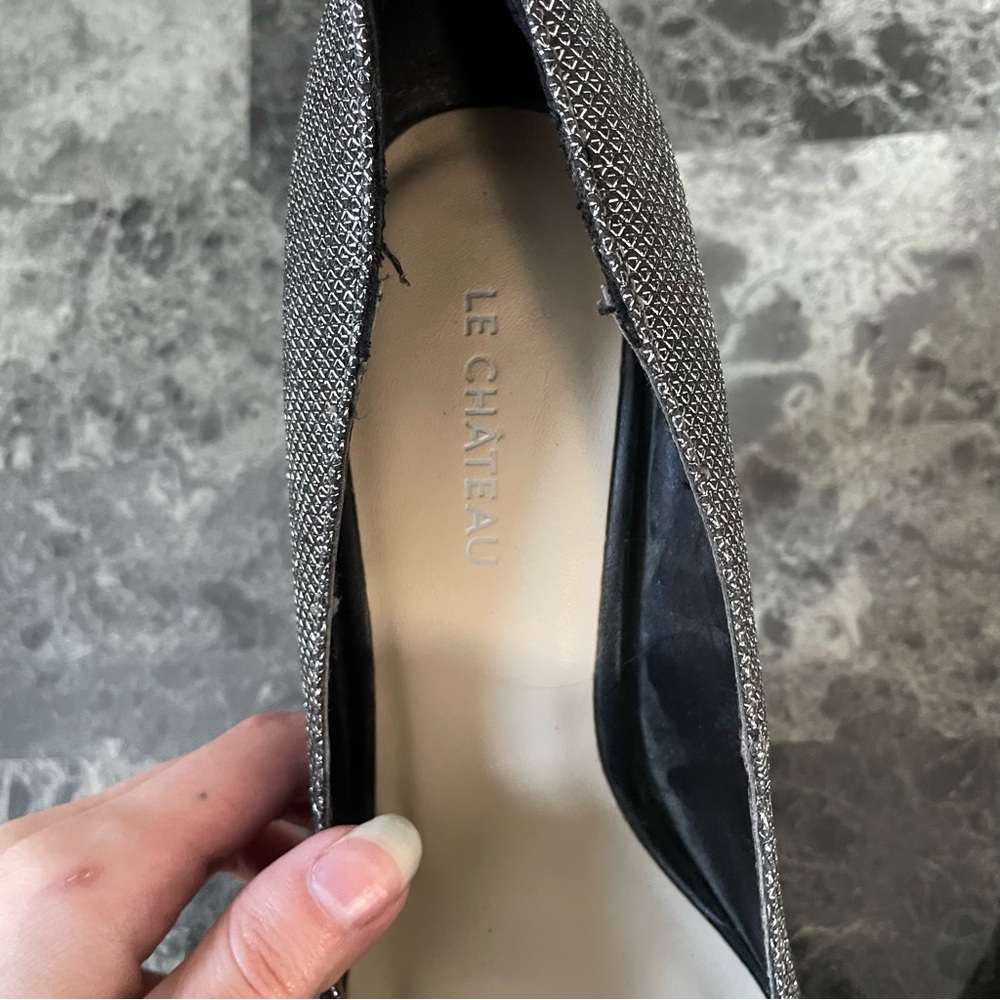 Le Chateau Elegant Silver Women's Heels - Picture 8 of 8